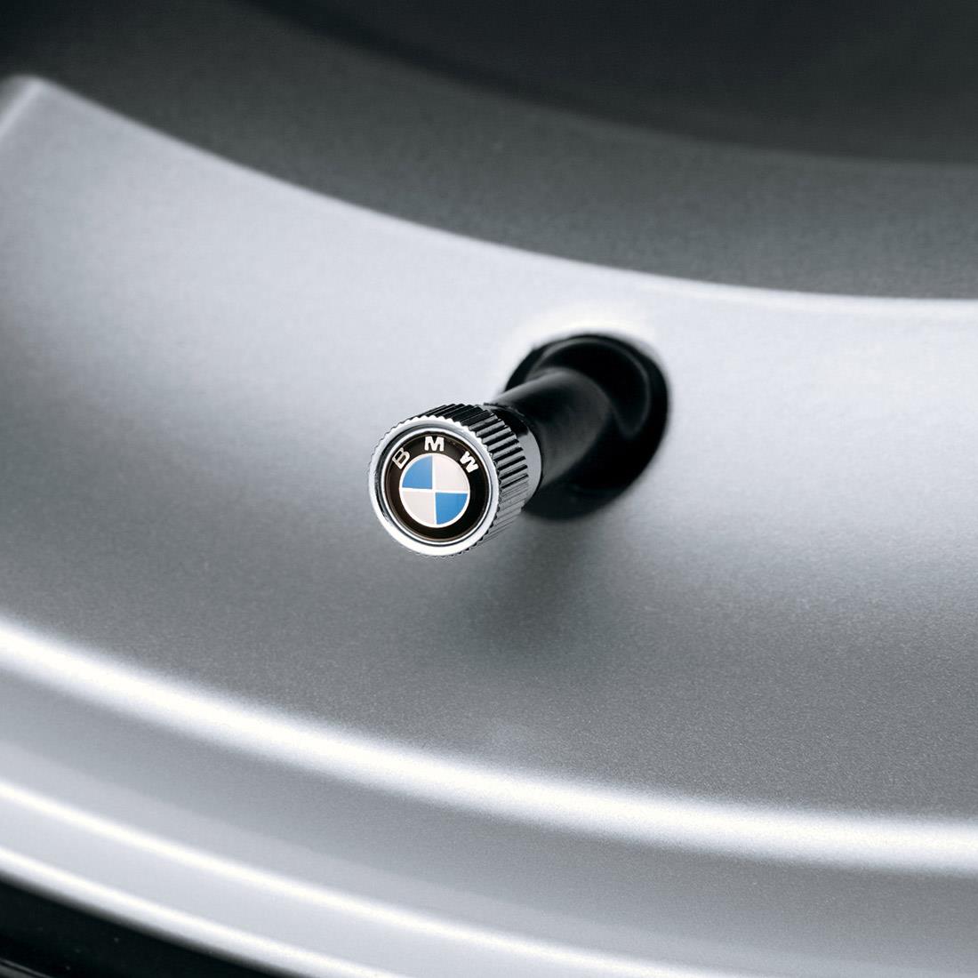 OEM BMW Roundel Logo Valve Stem Caps (36110421544)