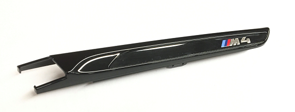OEM BMW M Performance Black 'M4' Side Gill / Marker (Full Set) - F82 / F83 M4