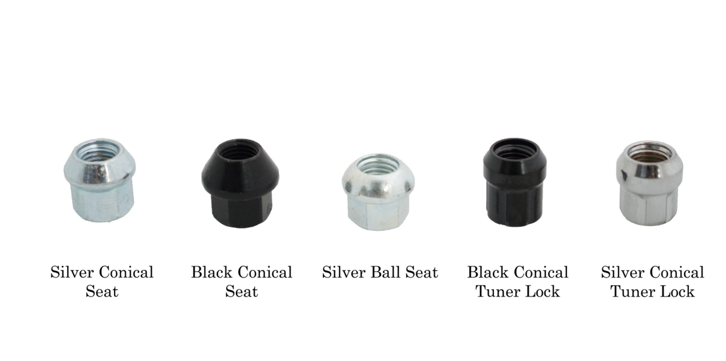 82mm Black Race Stud Kit 12×1.5