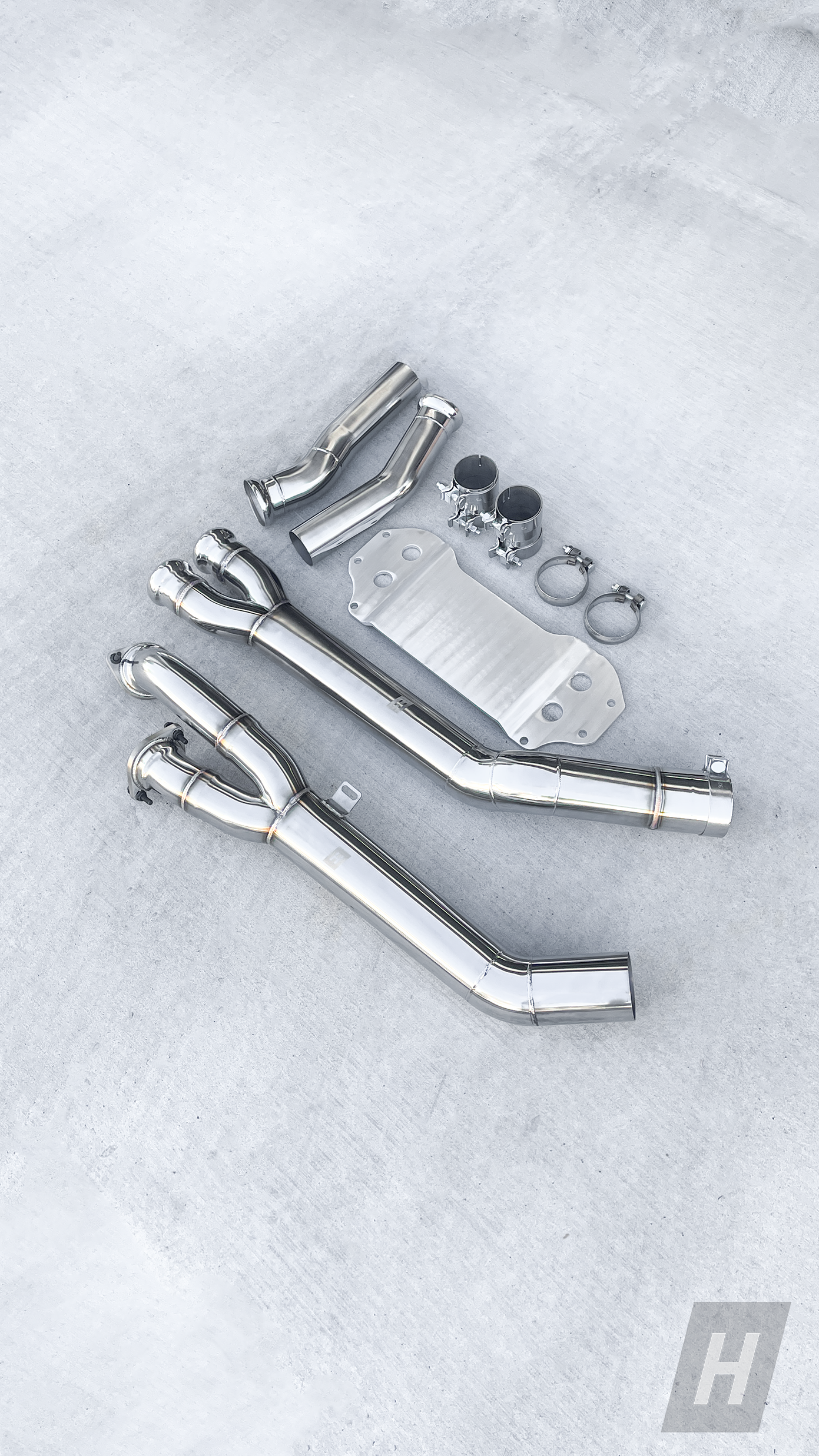 HM S58 Single Midpipe w/ Extended Brace - G80 M3 | G82 / G83 M4