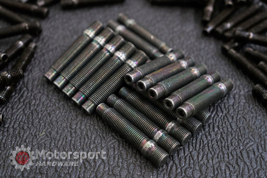 CONVERSION STUD 14x1.25-14x1.5 78mm Black Bullet Nose Stud Kit