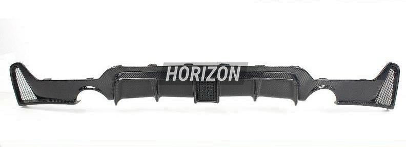 K Style Carbon Fiber Rear Diffuser w/ Functional Third Brake Light - F32 4-SERIES
