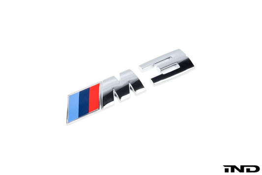 OEM Chrome M3 Trunk Emblem / Badge - E90 M3 | E92 M3