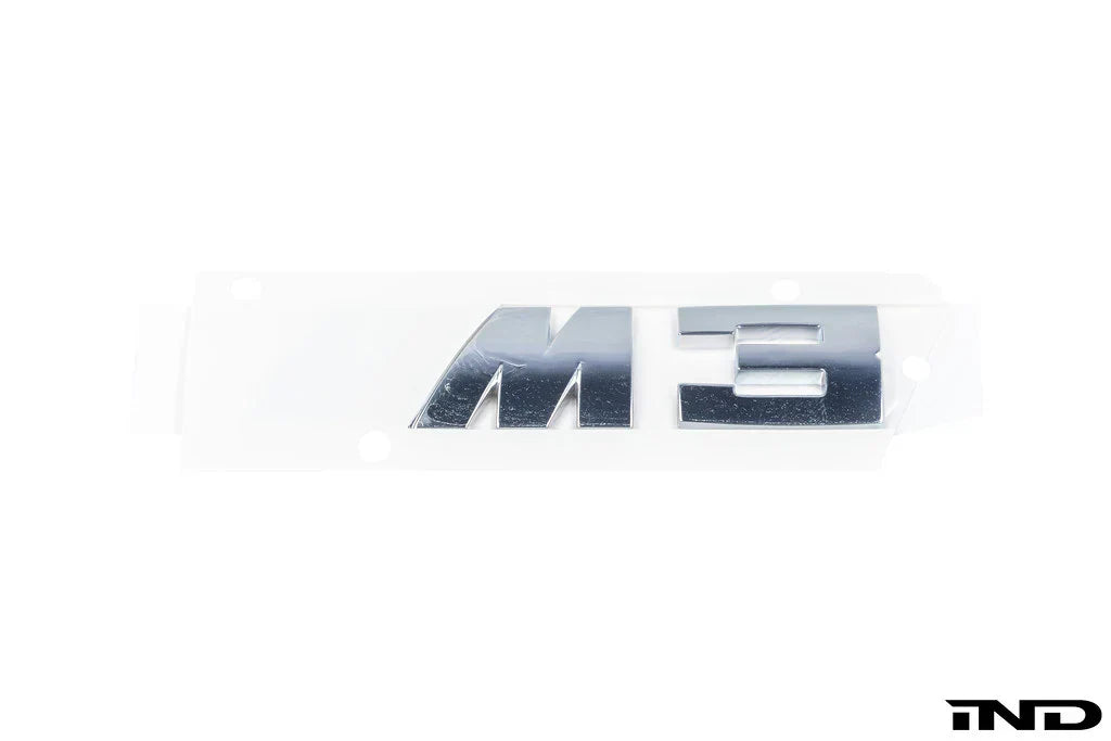 OEM Chrome M3 Trunk Emblem / Badge - E46 M3
