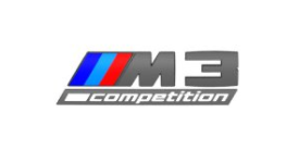 OEM BMW Competition Gloss Black Emblem - G80 M3