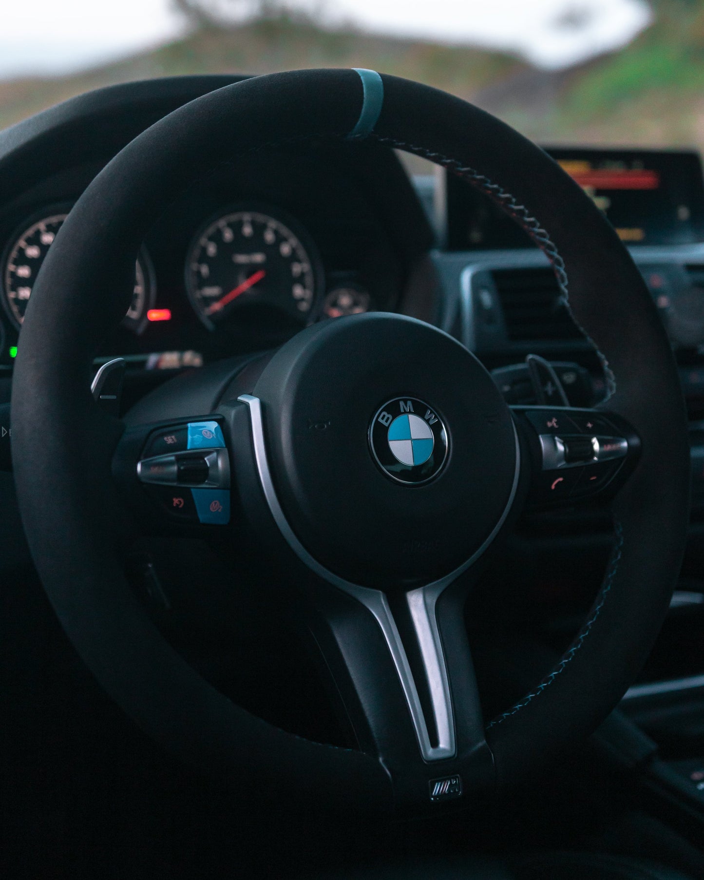 Gloss Blue M1/M2 Button Set - BMW M F-Chassis Vehicles