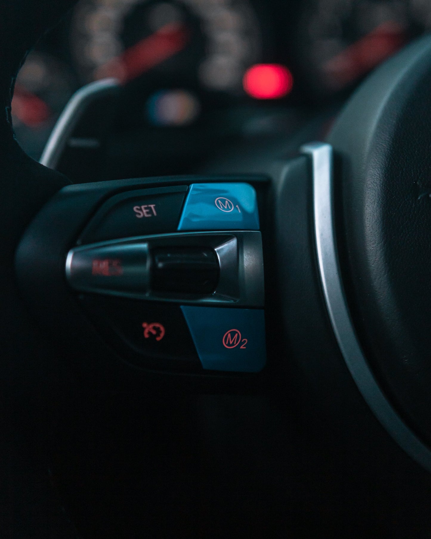 Gloss Blue M1/M2 Button Set - BMW M F-Chassis Vehicles