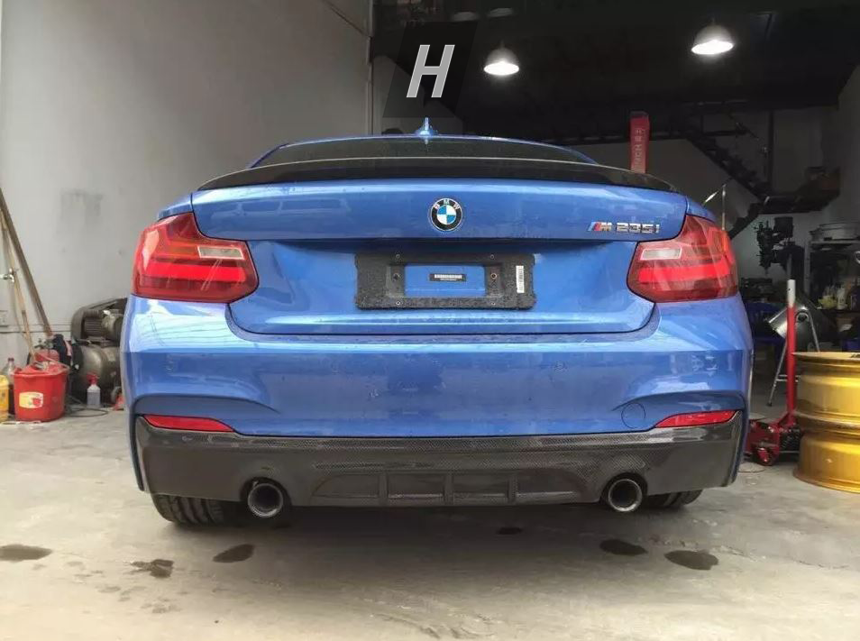 Performance Style Carbon Fiber Diffuser - F22 2-Series (M-Sport)