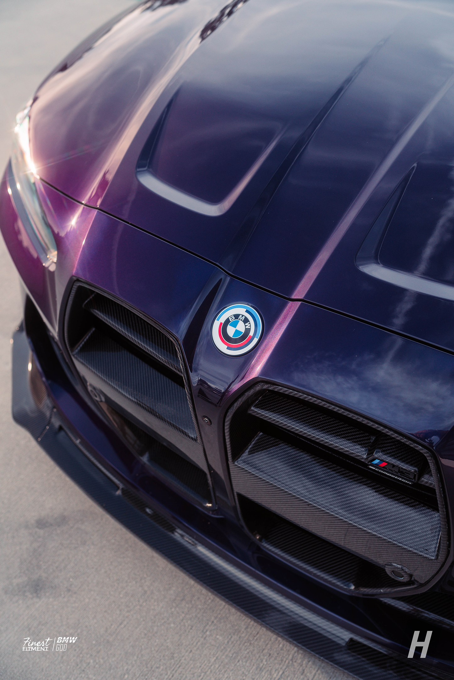VR1 (V Style) Dry Carbon Fiber Front Grill - G80 M3 | G82 / G83 M4