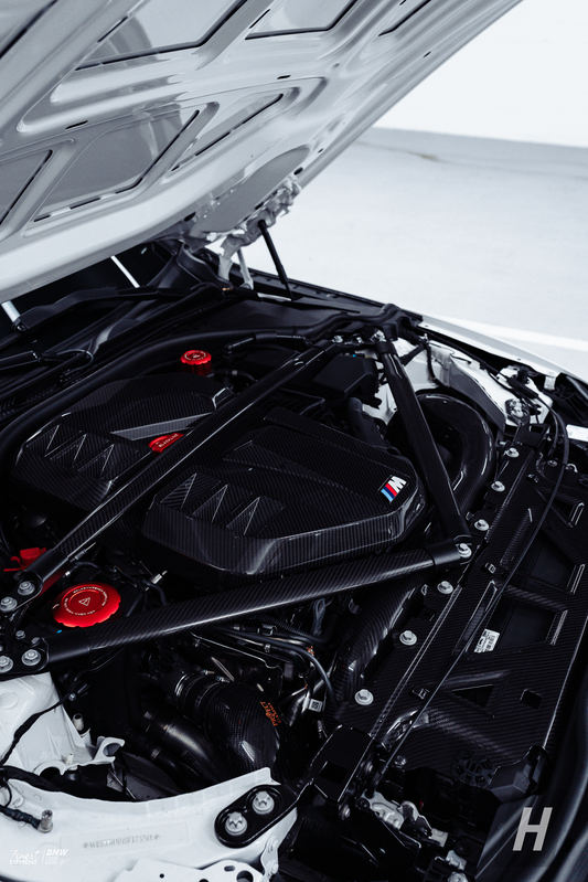 Performance V1 Dry Carbon Fiber Engine Cover (S58) - G80 M3 | G82 / G83 M4 | G87 M2