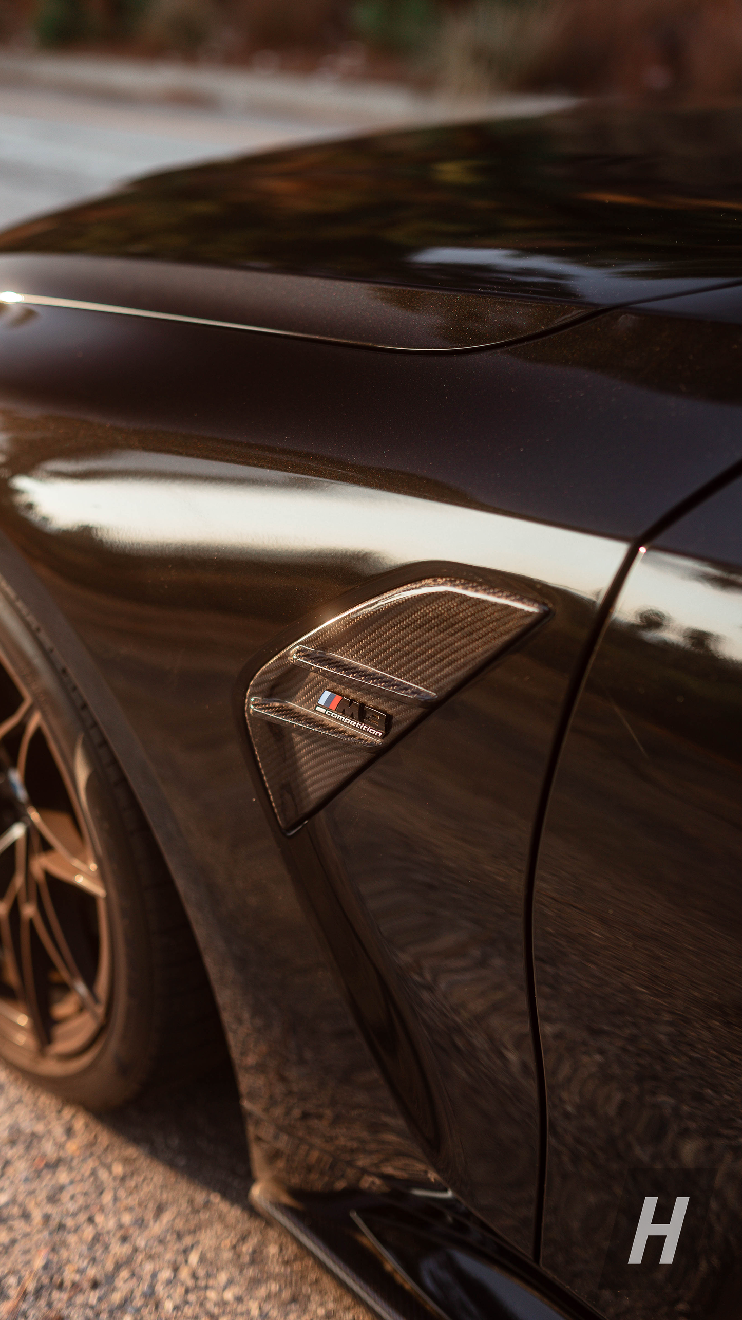 Performance V1 Dry Carbon Fiber Air Breathers / Front Fender Trim - G80 M3