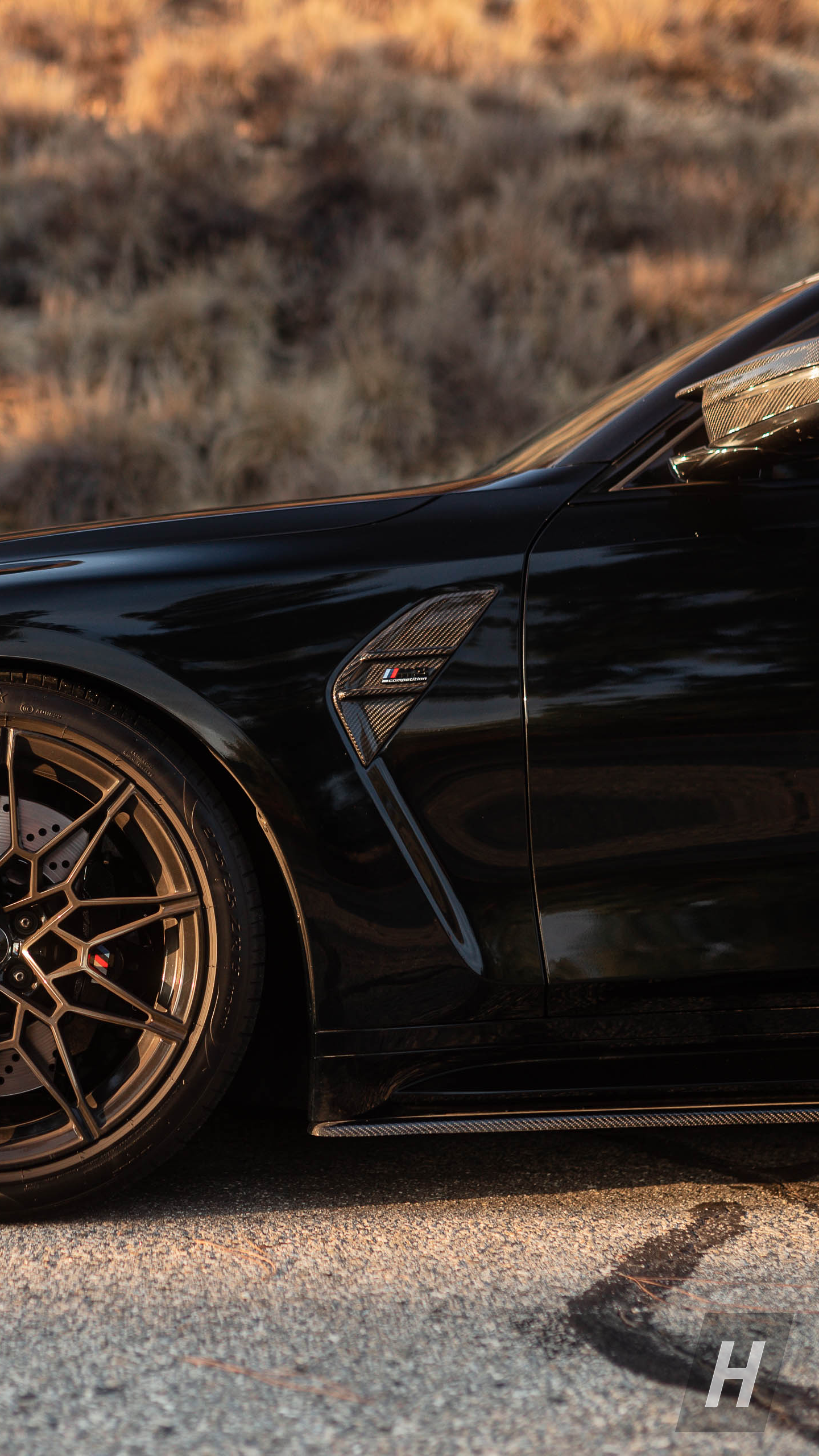 Performance V1 Dry Carbon Fiber Air Breathers / Front Fender Trim - G80 M3
