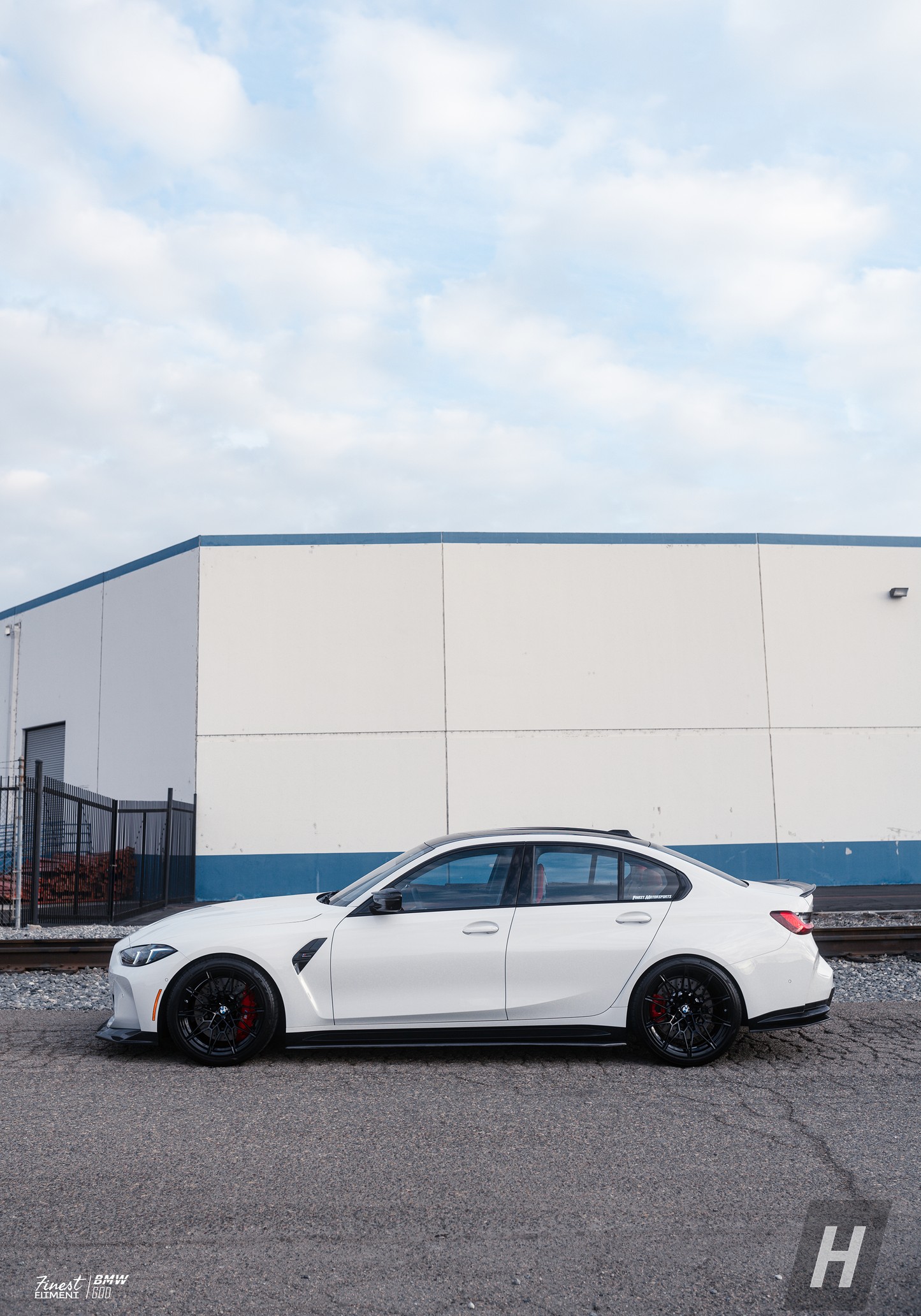 R1 Style Carbon Fiber Side Skirt Extensions - G80 M3