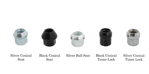 78mm Black Bullet Nose Stud Kit 14×1.25