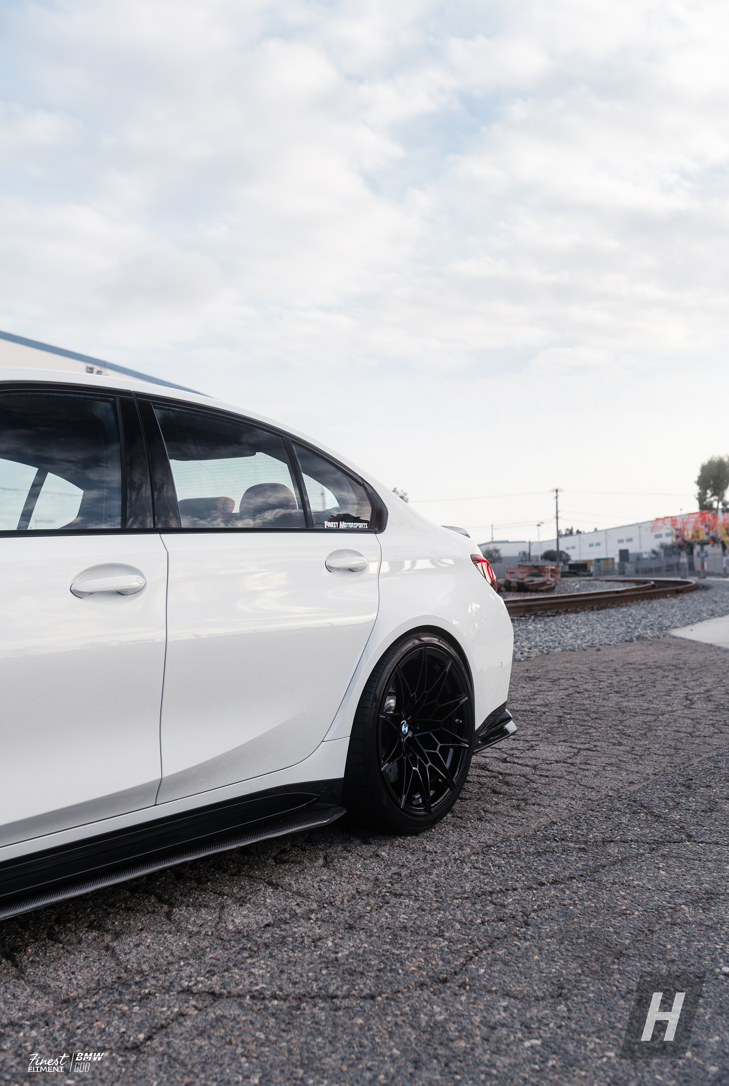 R1 Style Carbon Fiber Side Skirt Extensions - G80 M3