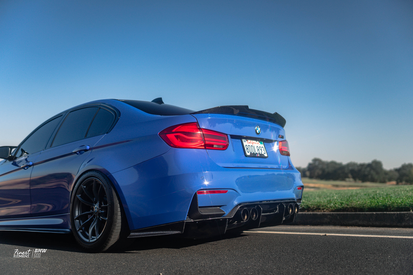 P Style V2 Dry Carbon Fiber Trunk Lip Spoiler - F80 M3 | F30 3-SERIES