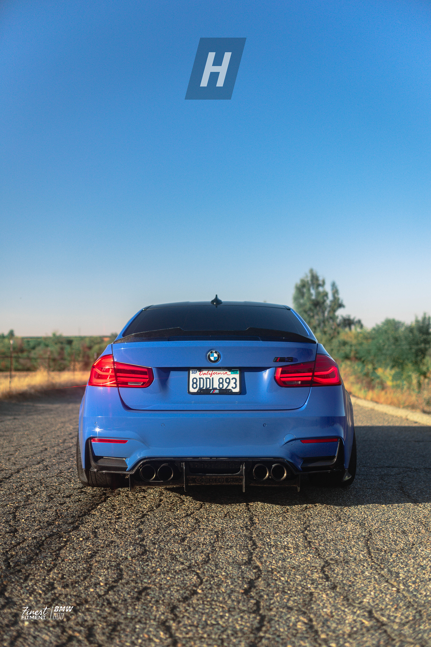 P Style Carbon Fiber Diffuser w/ Carbon Undertray - F80 M3 | F82/F83 M4