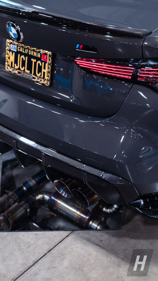 Performance V1 Rear Diffuser Outer Trim Piece w/ Carbon Tow Hook Replacement Cover - G80 M3 | G82 / G83 M4