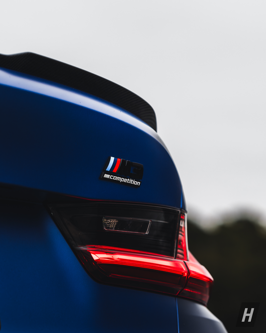 OEM BMW Competition Gloss Black Emblem - G80 M3