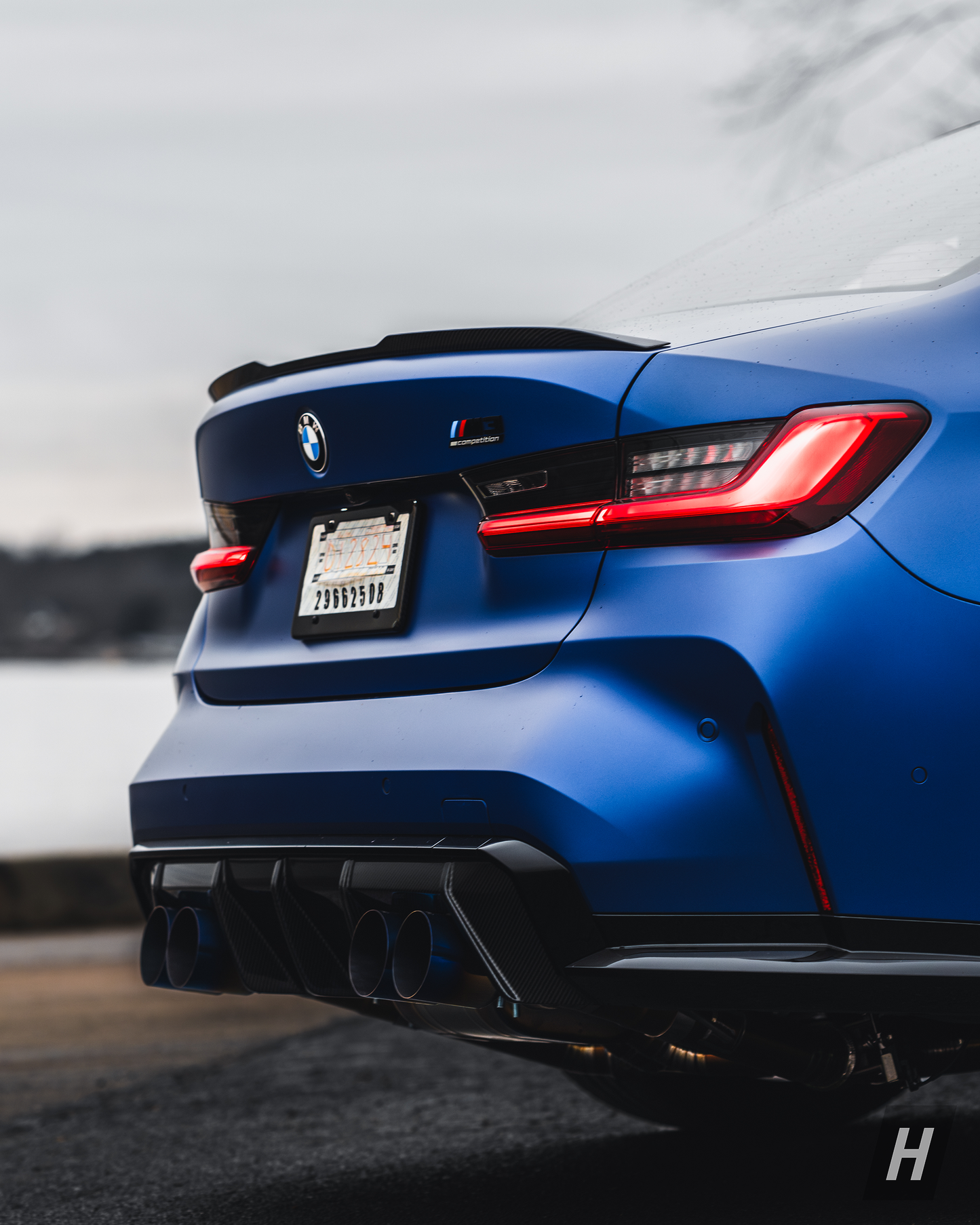 OEM BMW Competition Gloss Black Emblem - G80 M3