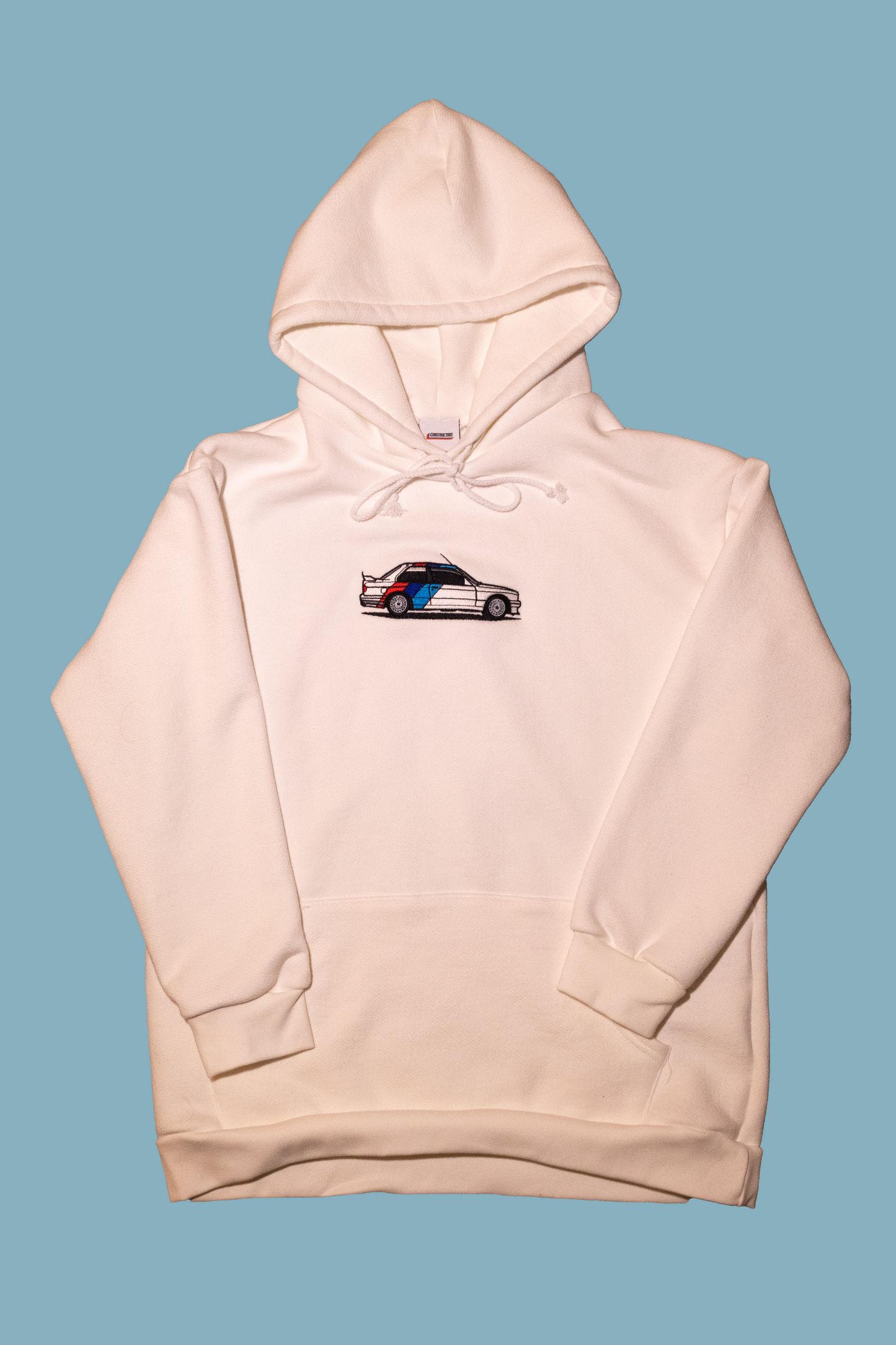 Horizon Motorsport "E30 M3" Embroidered Hoodie - Alpine White