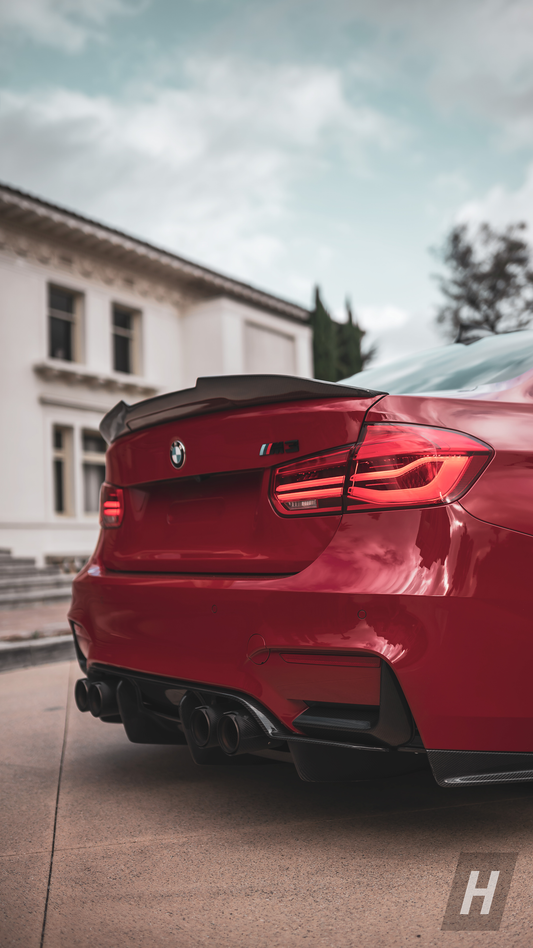 P Style V2 Dry Carbon Fiber Trunk Lip Spoiler - F80 M3 | F30 3-SERIES