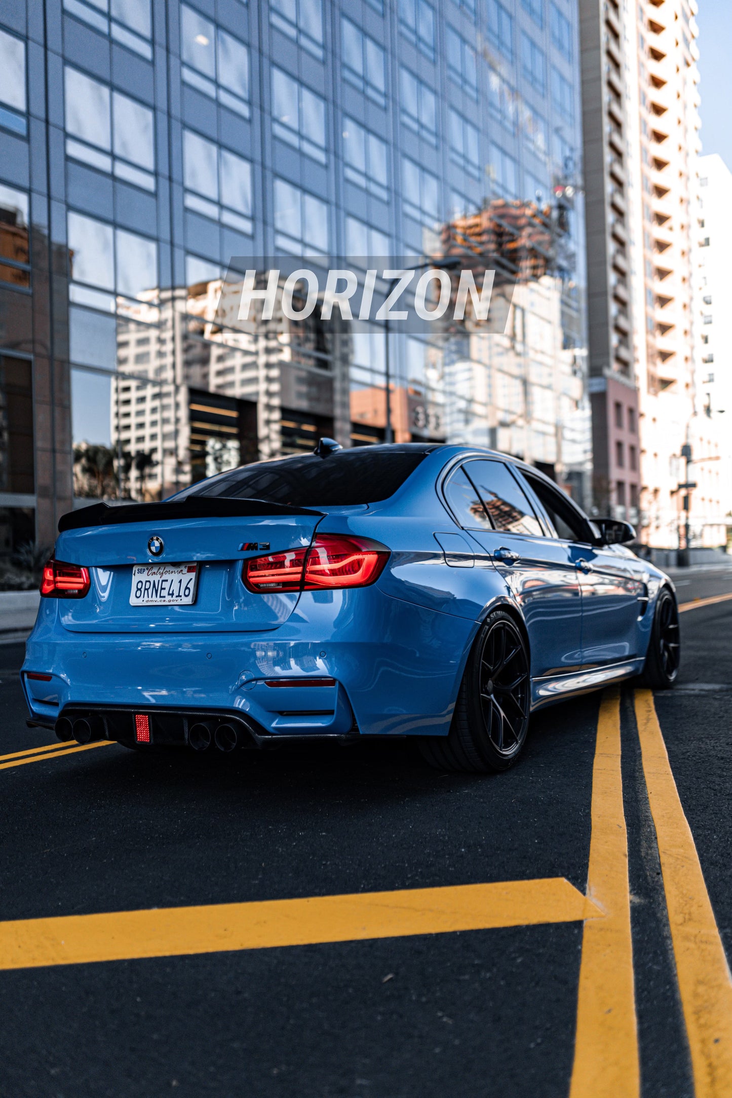 K Style Carbon Fiber Rear Diffuser w/ Integrated Brake Light - F80 M3 | F82 / F83 M4