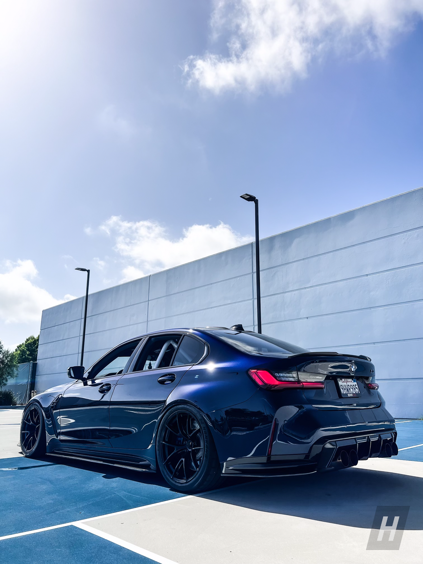 R1 Style Carbon Fiber Side Skirt Extensions - G80 M3
