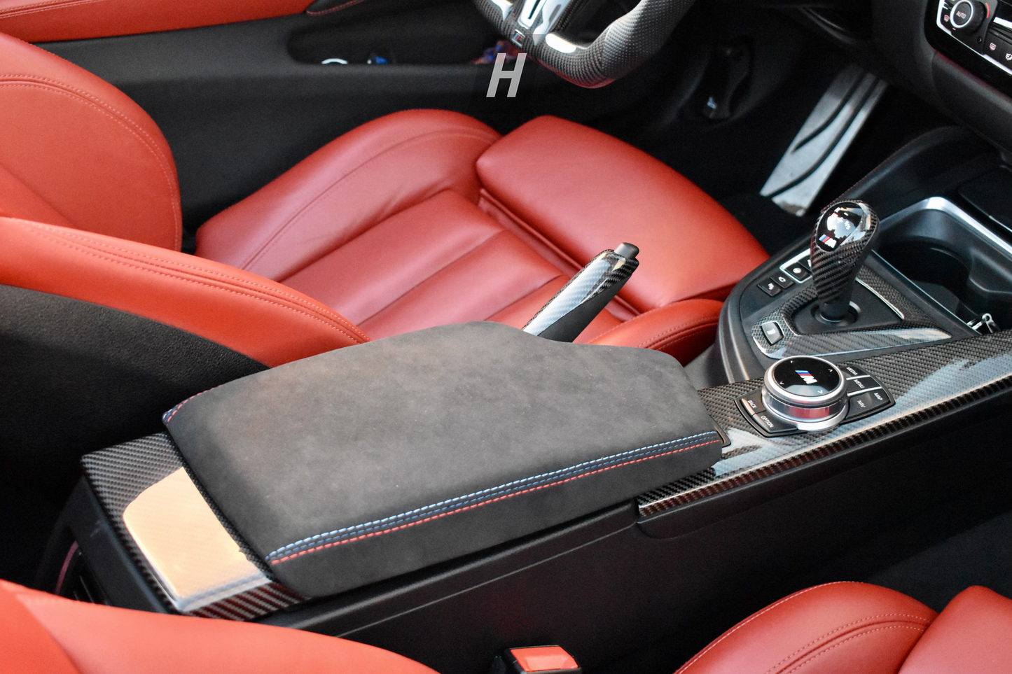 OEM BMW M Performance Alcantara Armrest - F80 M3 | F82 / F83 M4 (51162405919)