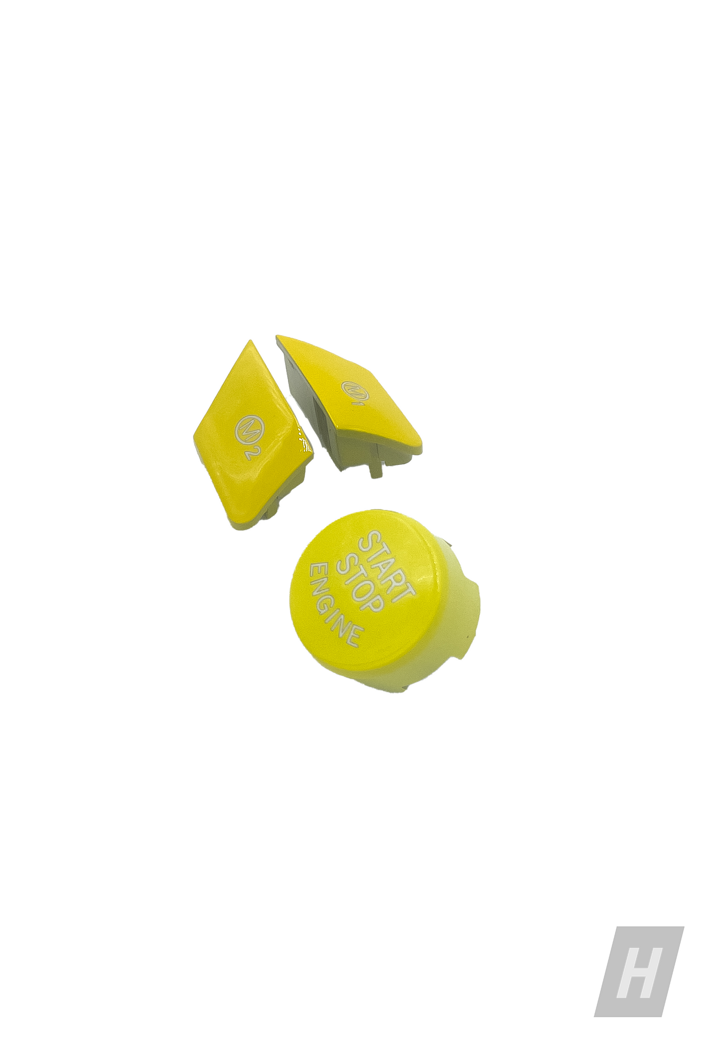 Yellow M1 / M2 Button Set - BMW F-Chassis Vehicles
