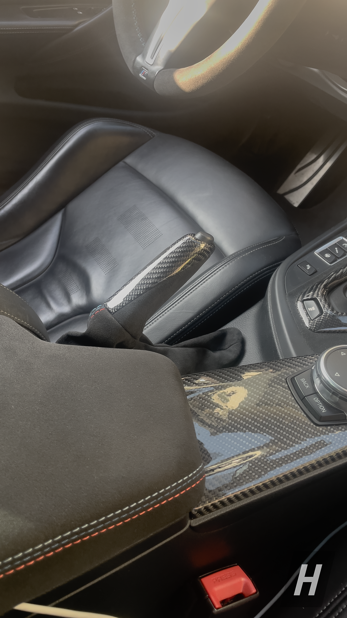 Performance V1 Handbrake (E Brake) w/ Alcantara Boot - F80 M3 | F82 / F83 M4 | F87 M2C