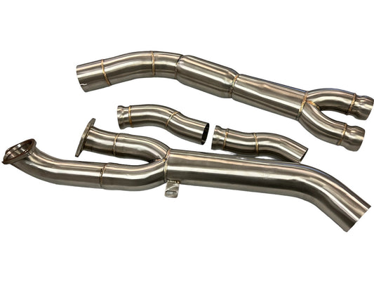 MAD S58 Resonated Single Midpipe (Brace Included) - G80 M3 | G82 / G83 M4
