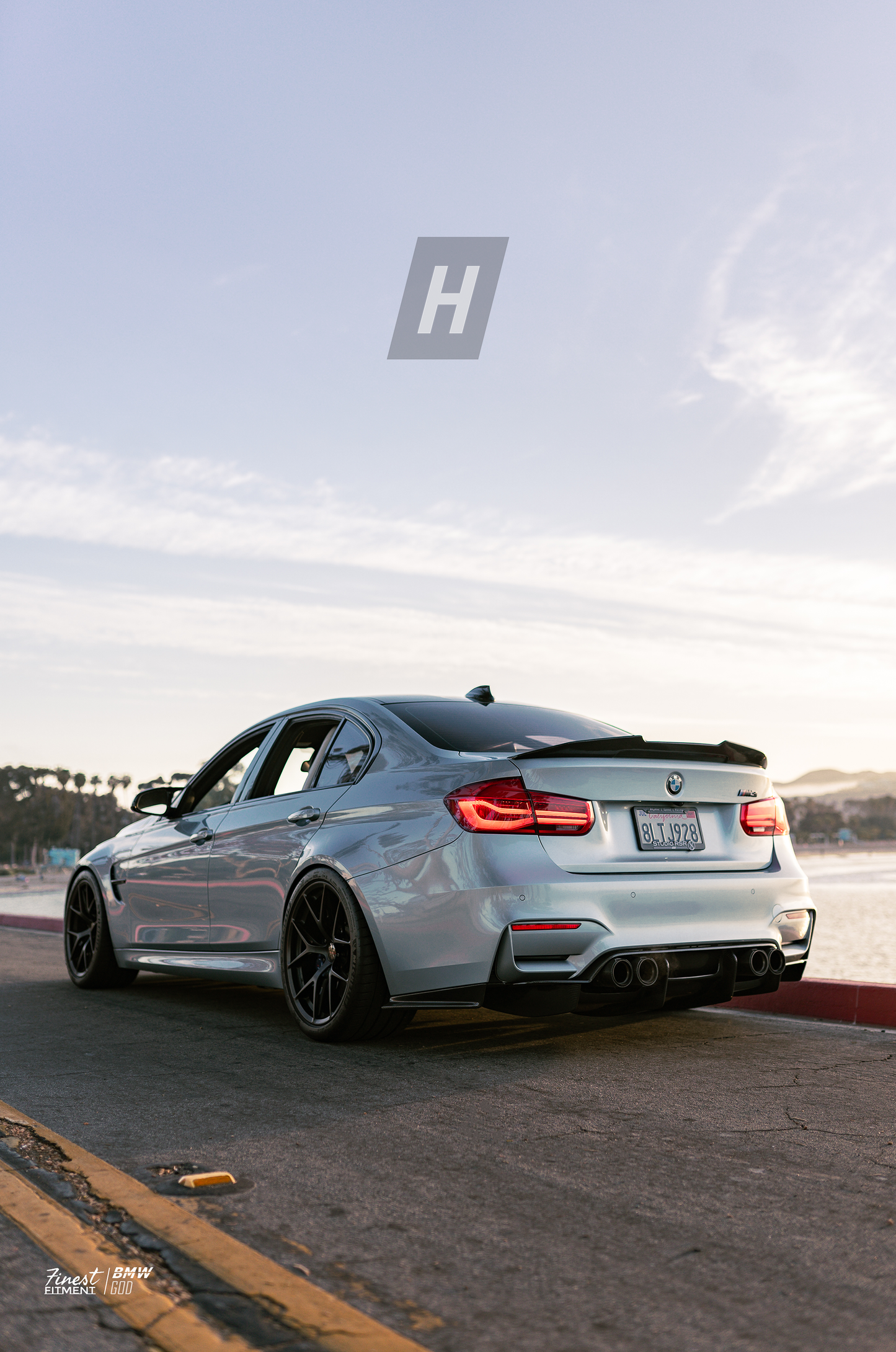 P Style V2 Dry Carbon Fiber Trunk Lip Spoiler - F80 M3 | F30 3-SERIES
