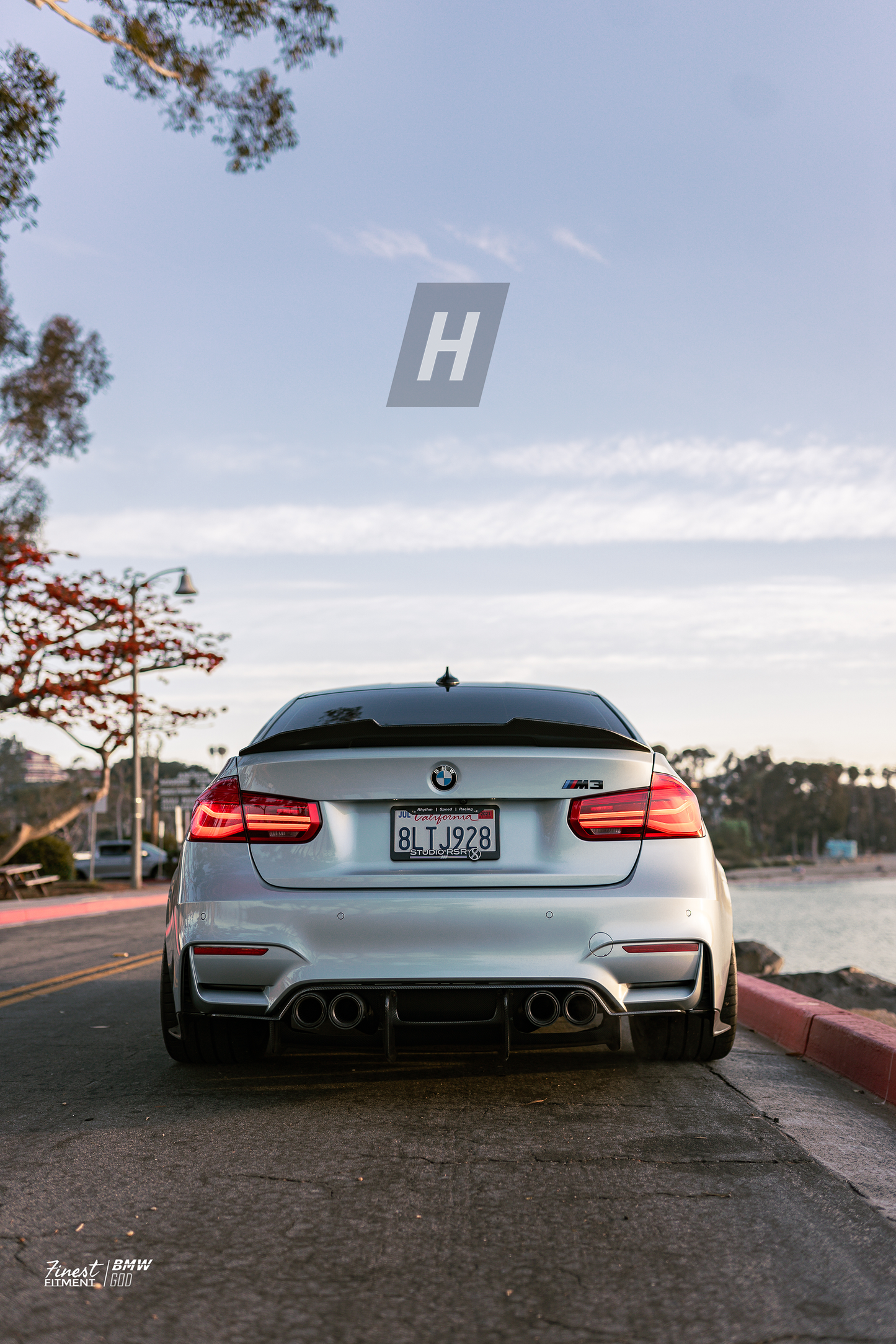 P Style V2 Dry Carbon Fiber Trunk Lip Spoiler - F80 M3 | F30 3-SERIES