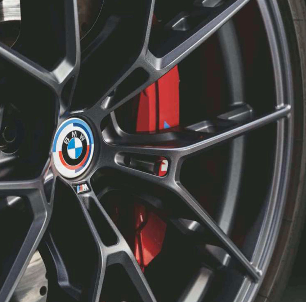 BMW M 50 Jahre Anniversary Edition Center Cap / Roundel Set